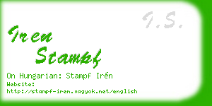 iren stampf business card